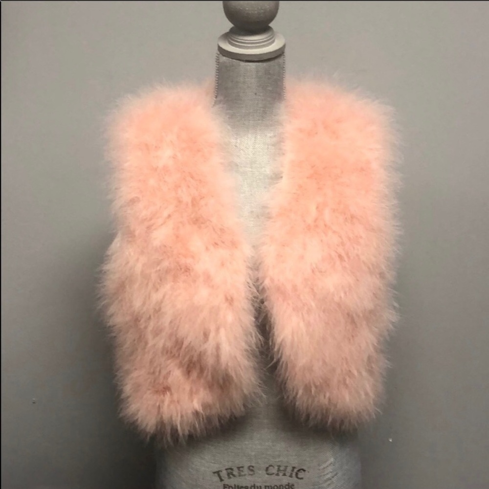 NWT feather vest, Bebe Brand